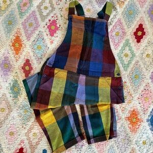 Ace & Jig Colorful Plaid Overalls